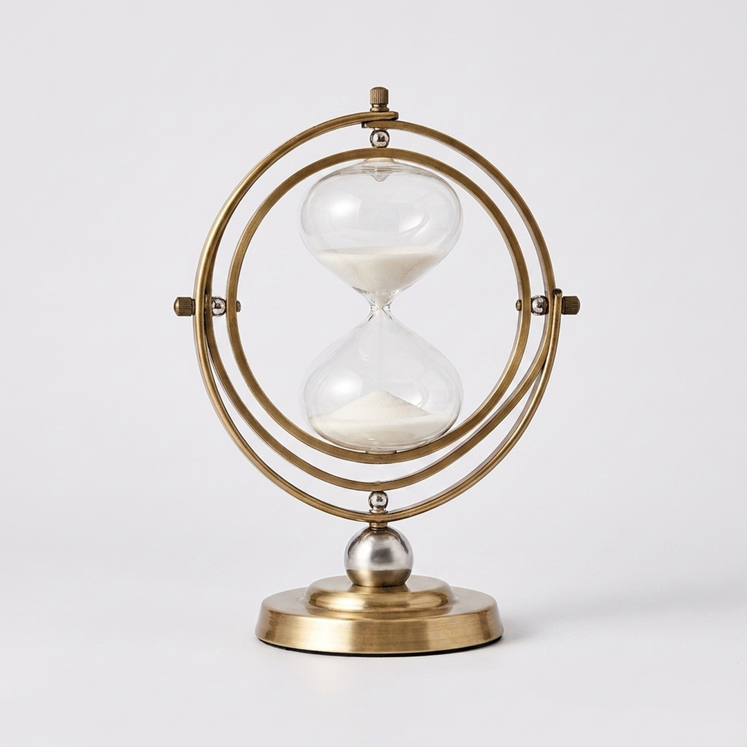 Hängender Sanduhr-Timer – kunstvolle Zeitmessung