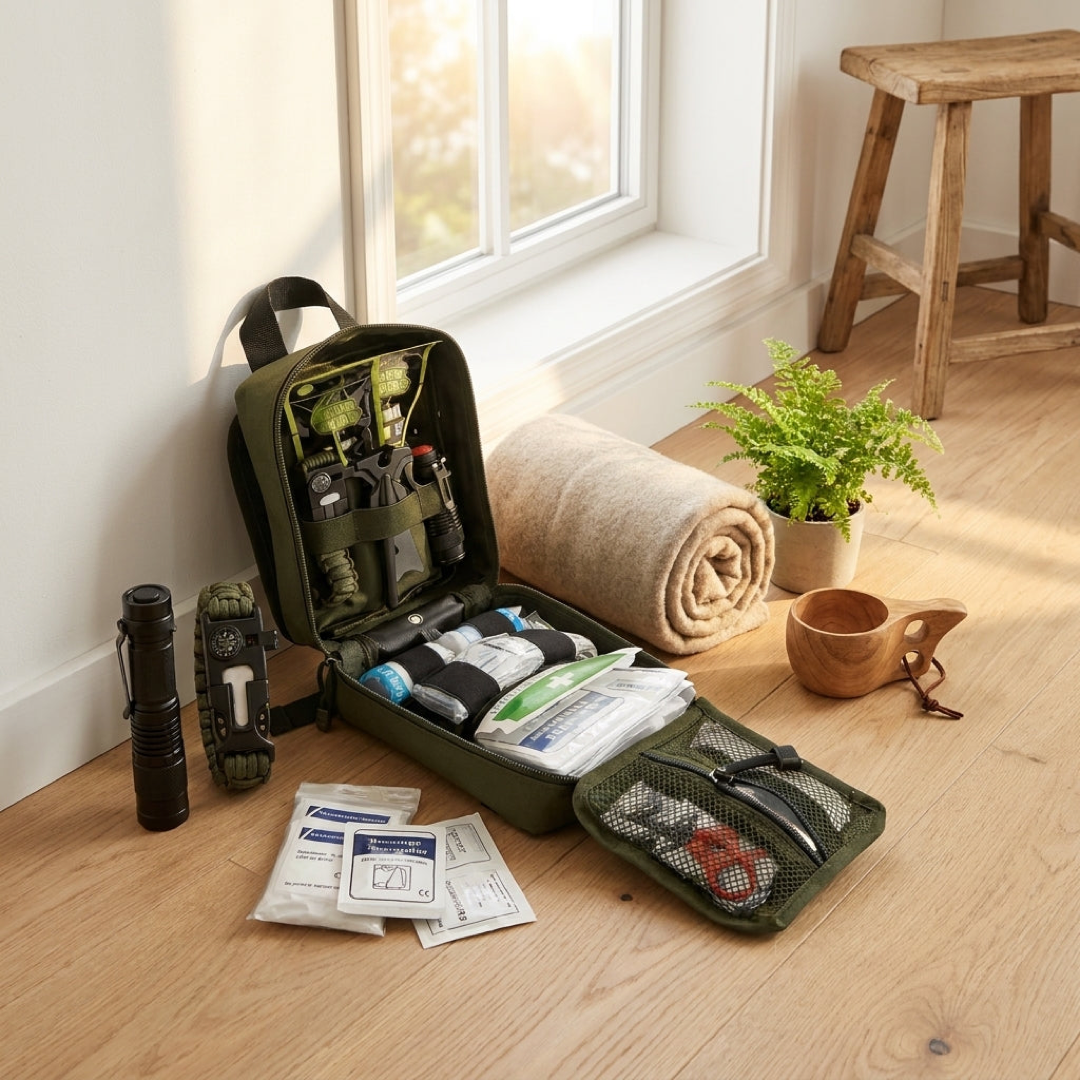 Botiquín de primeros auxilios MOLLE compacto para preparación al aire libre