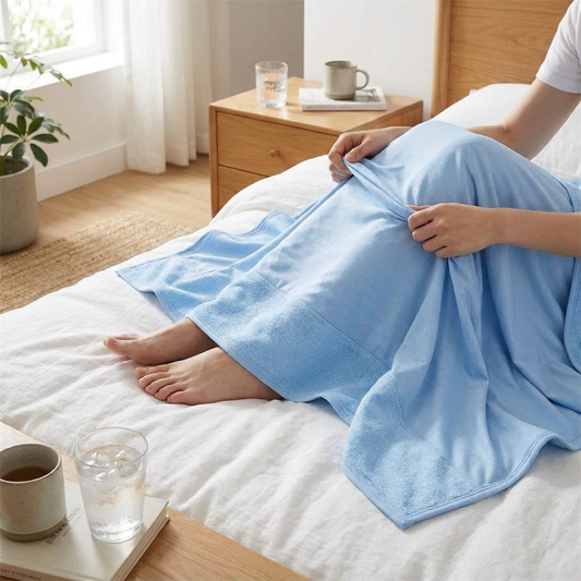 Couverture respirante rafraîchissante pour un sommeil réparateur