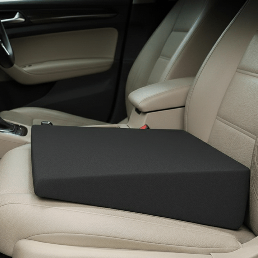 Memory foam autostoelkussen voor lange ritten