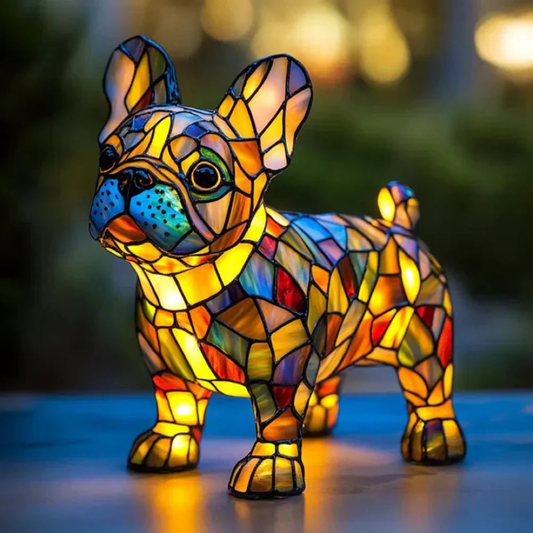 Lampe Animale en Mosaïque pour une Lueur Confortable