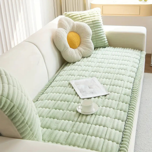 Proteggi divano in peluche per un comfort accogliente e pet-friendly