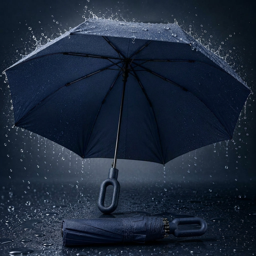 Automatischer windfester Regenschirm für alle Wetterlagen