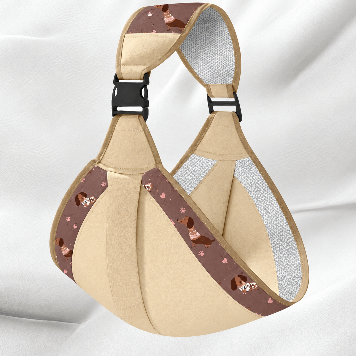 Katoenen baby draagdoek voor handsfree comfort