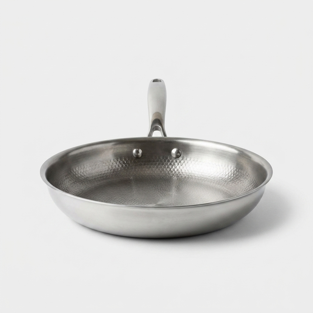 Onbedekte titanium pan voor elk fornuis