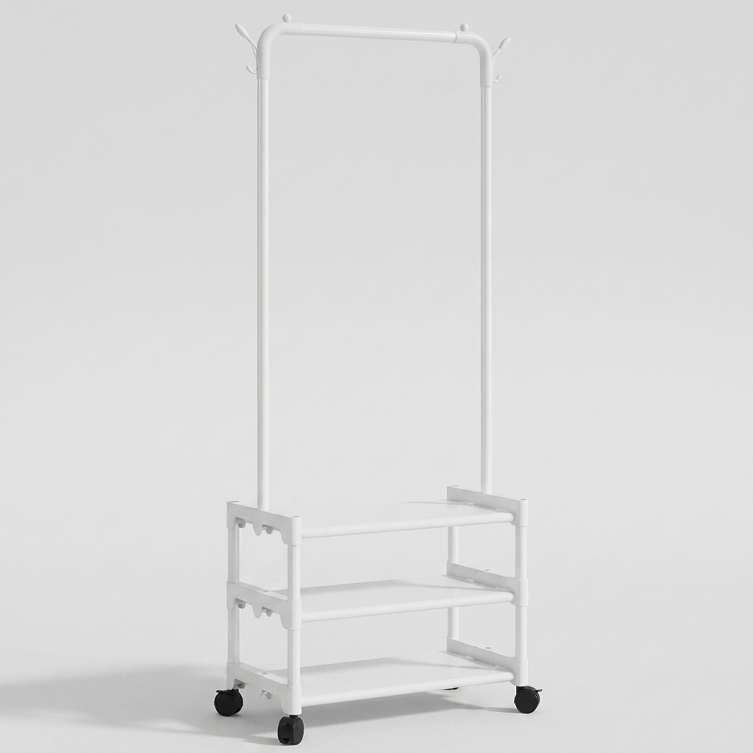 Porte-vêtements roulant pour un accès facile aux tenues