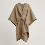 Omkeerbare poncho-wrap voor moeiteloos laagjes dragen  
