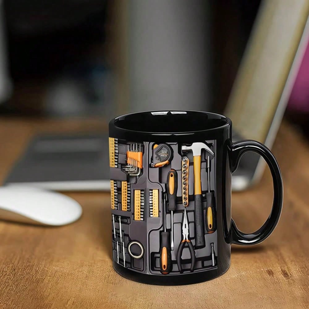 Tasse à café sur le thème des outils pour un café quotidien réconfortant