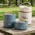 Lunch box isolato impilabile per pasti caldi
