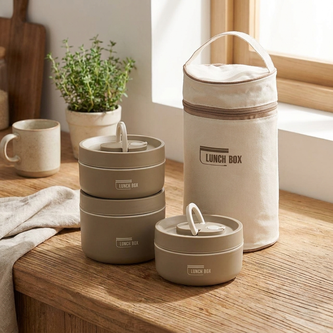 Lunch box isolato impilabile per pasti caldi