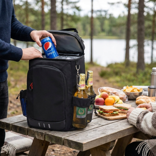 Mochila nevera a prueba de fugas para comida fresca en movimiento