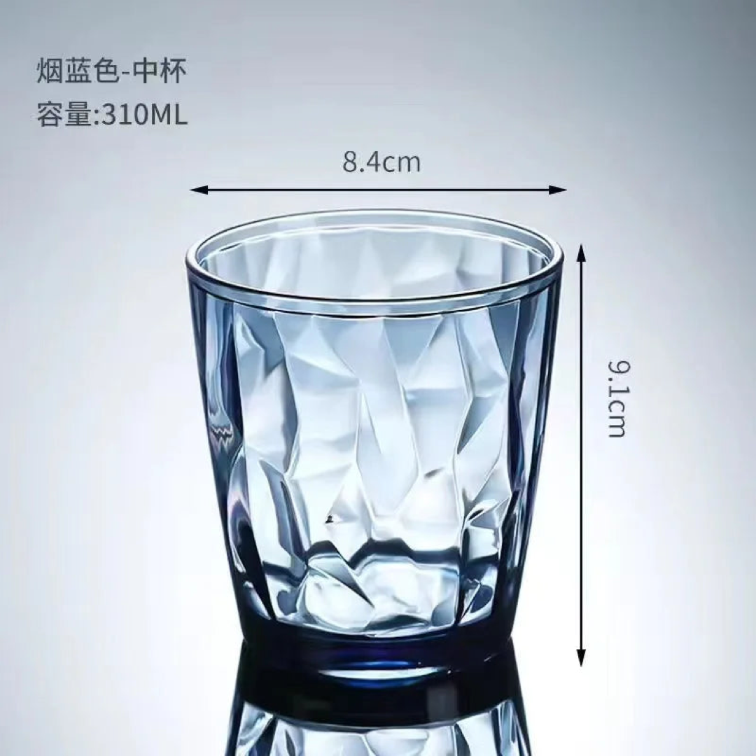 Vasos transparentes cristalinos para sorbos sin preocupaciones