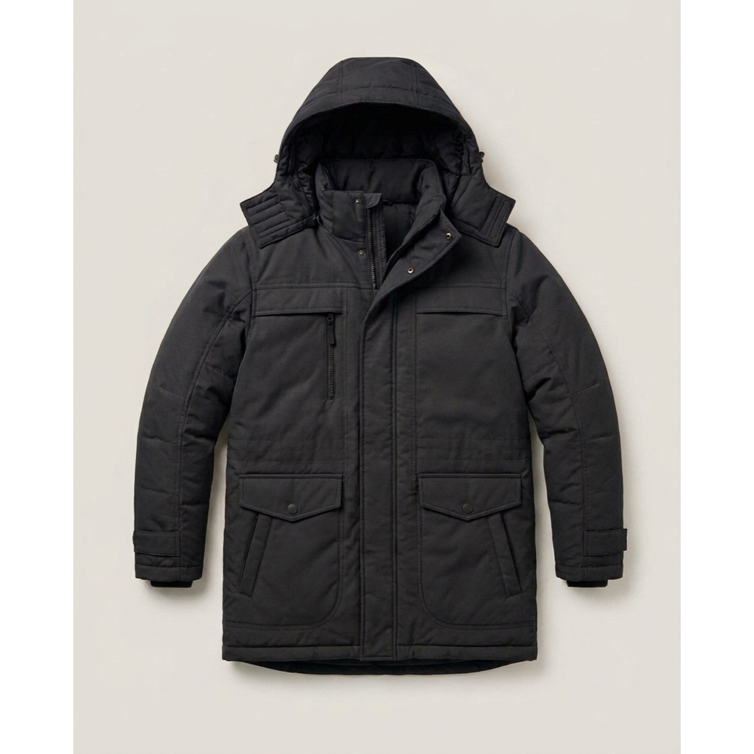 Fleecegefütterter Parka für tägliche Winterwärme  