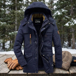 Fleecegefütterter Parka für tägliche Winterwärme  