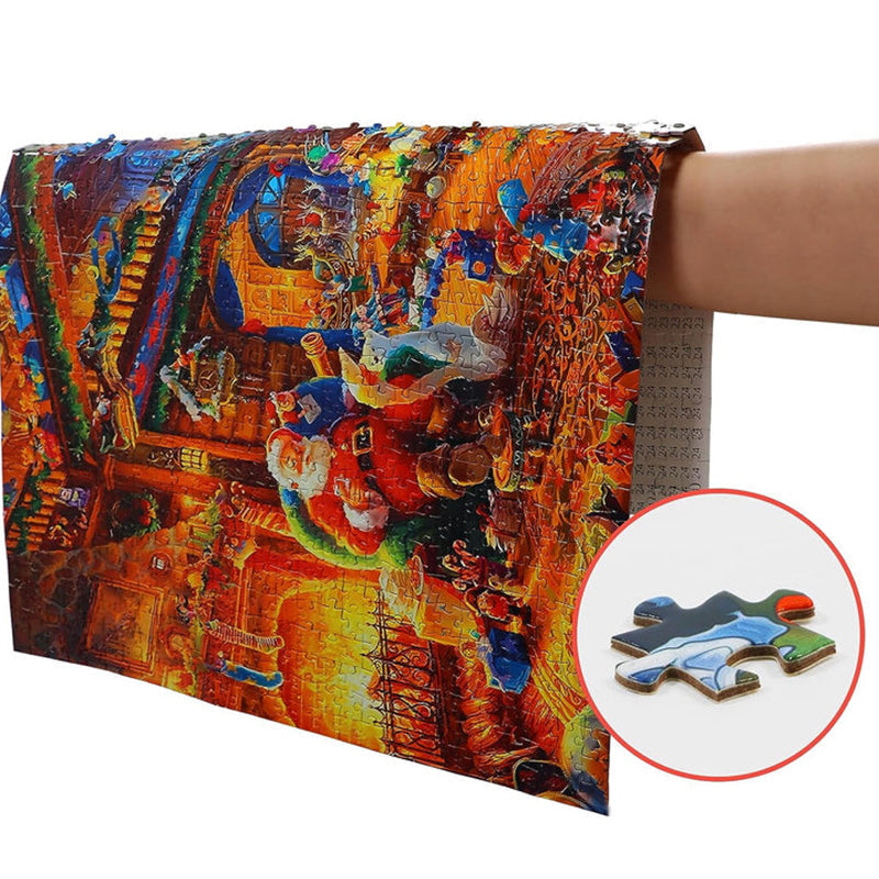 Adventní kalendář s vánočními puzzle pro rodinnou zábavu