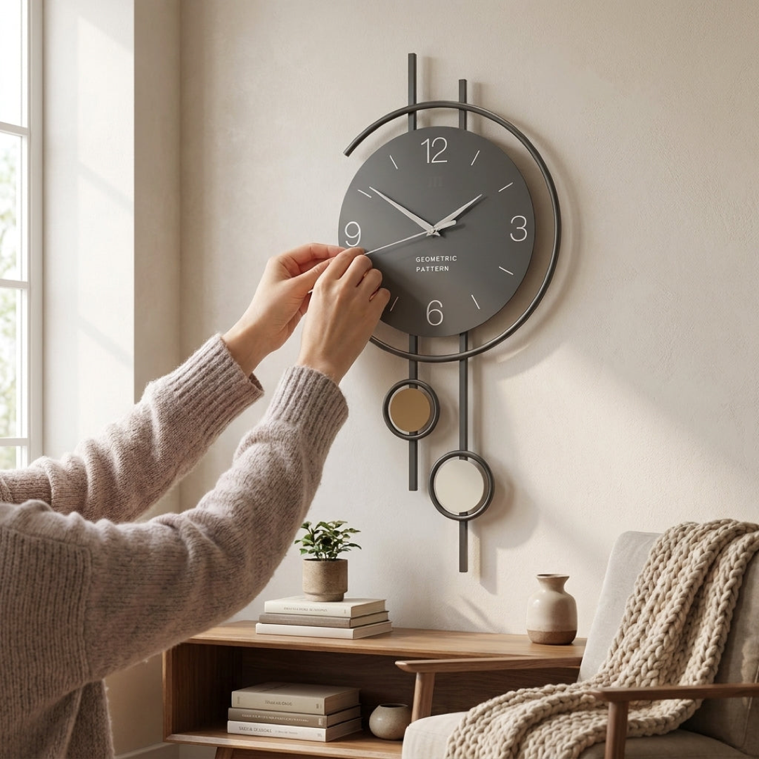 LYKKA Timepiece – Horloge murale nordique pour une mesure du temps paisible