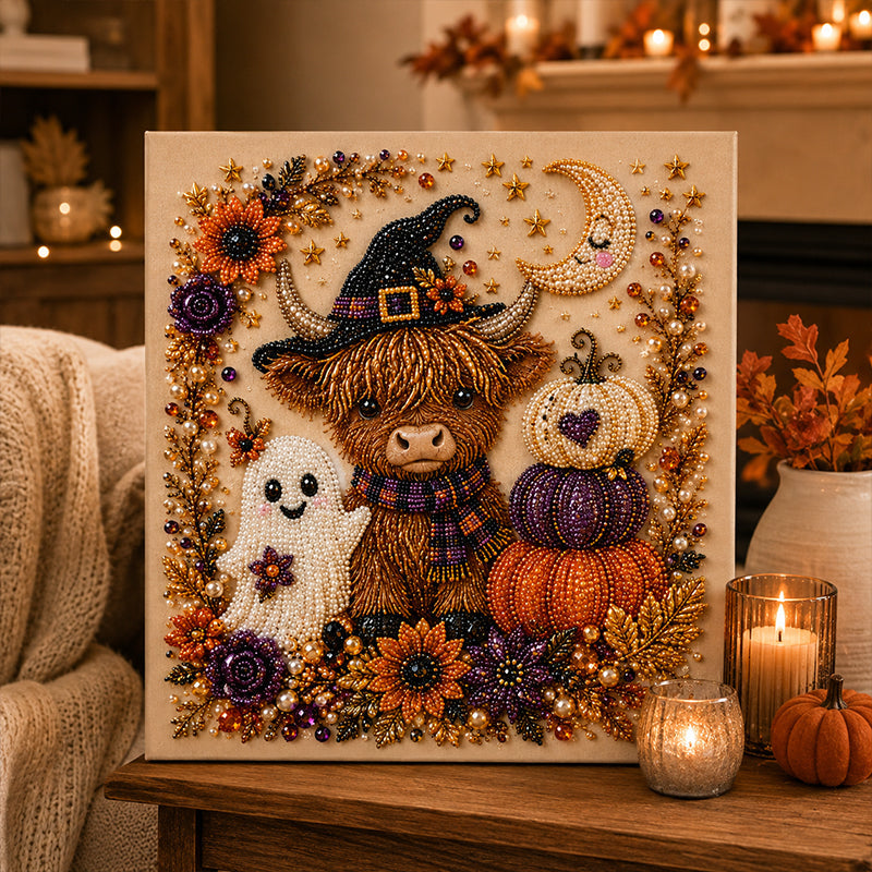 Set de artă cu mărgele, cu tematică de Halloween, pentru decorațiuni festive