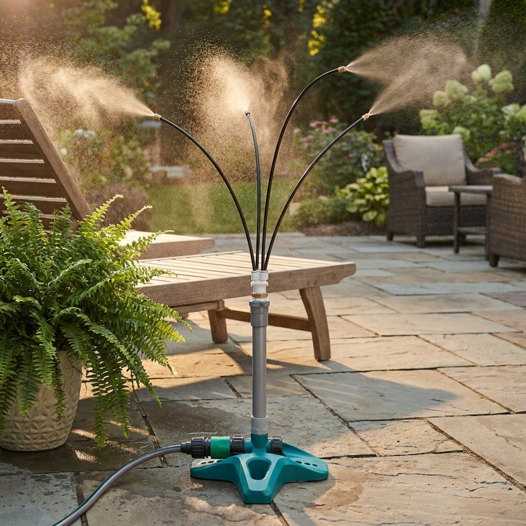 Brumisateur sculptural pour terrasse pour un confort rafraîchissant