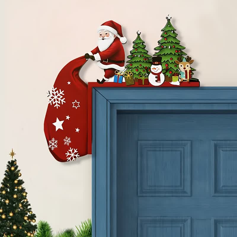 Kerstboom-sintdeurhoekdecoratie