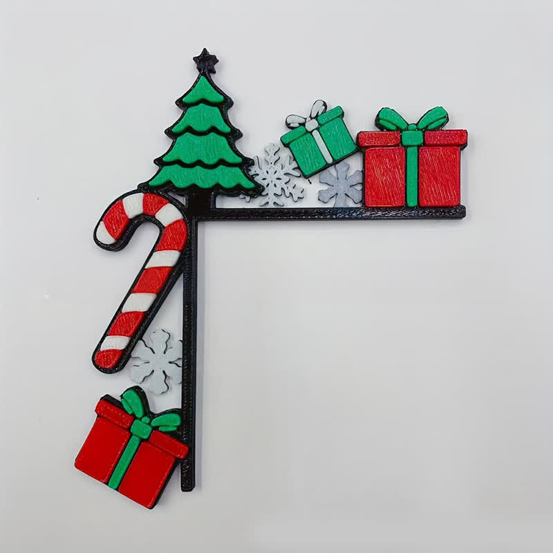 Decorațiune pentru cadrul ușii de Crăciun pentru intrări festive