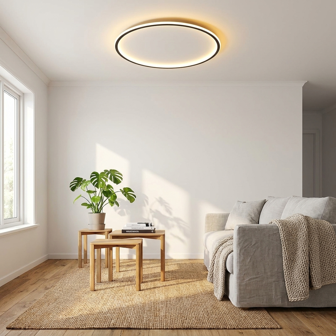 Lampada da soffitto LED nordica per un comfort visivo delicato