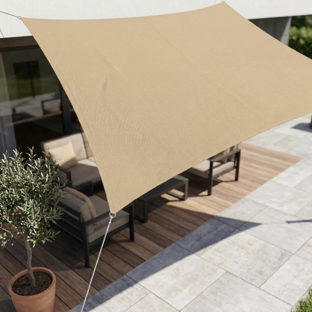 Vela de sombra impermeable para comodidad en todo clima  