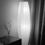 Kolomvloerlamp van rijstpapier voor een zachte gloed