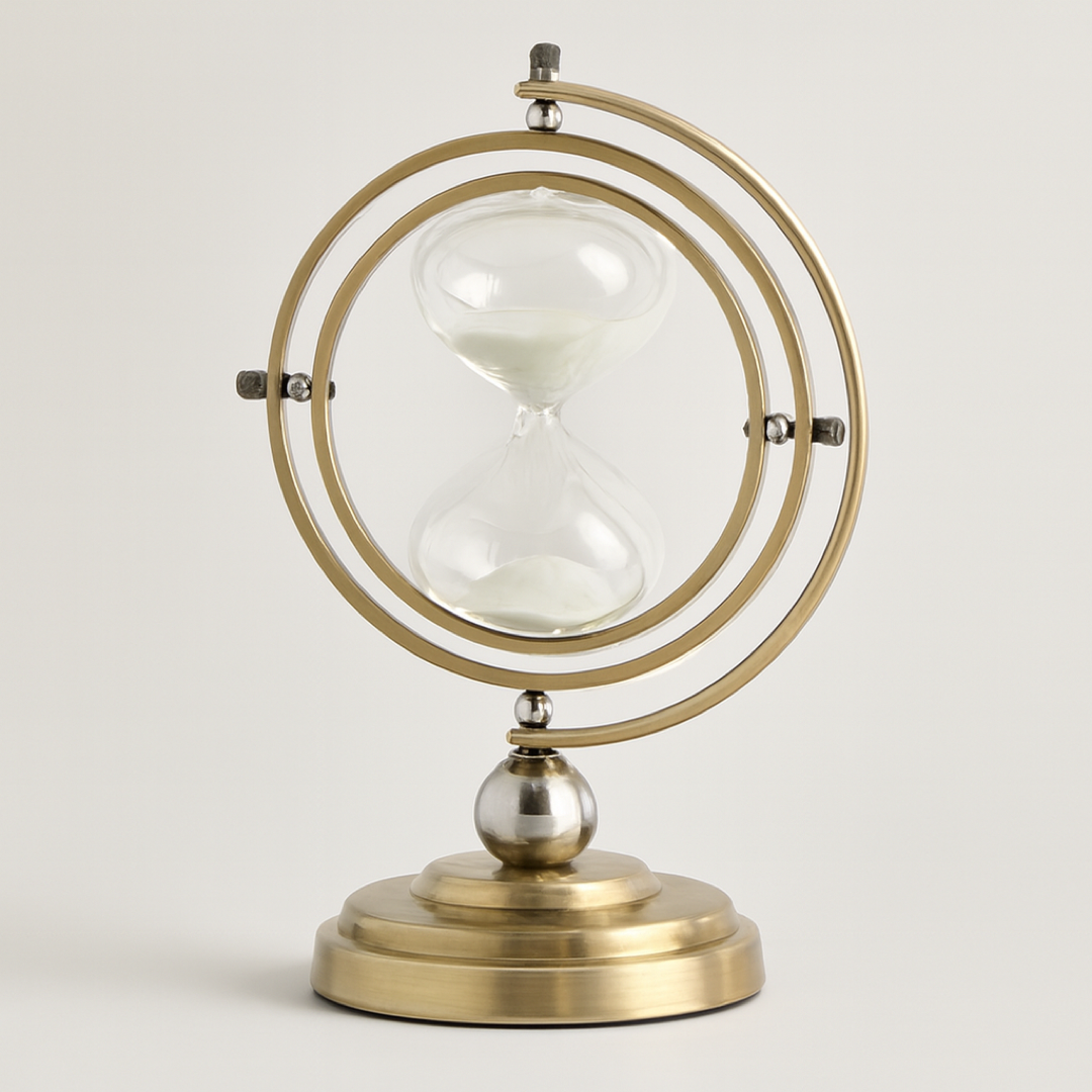 Hängender Sanduhr-Timer – kunstvolle Zeitmessung