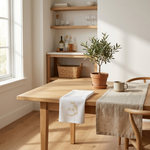 Monogrammierte Leinenservietten für elegantes Essen