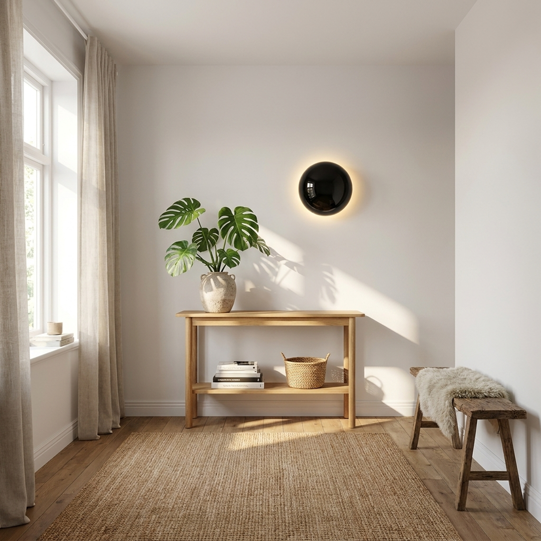 Eclipse-Wandlampe – warme künstlerische Atmosphäre