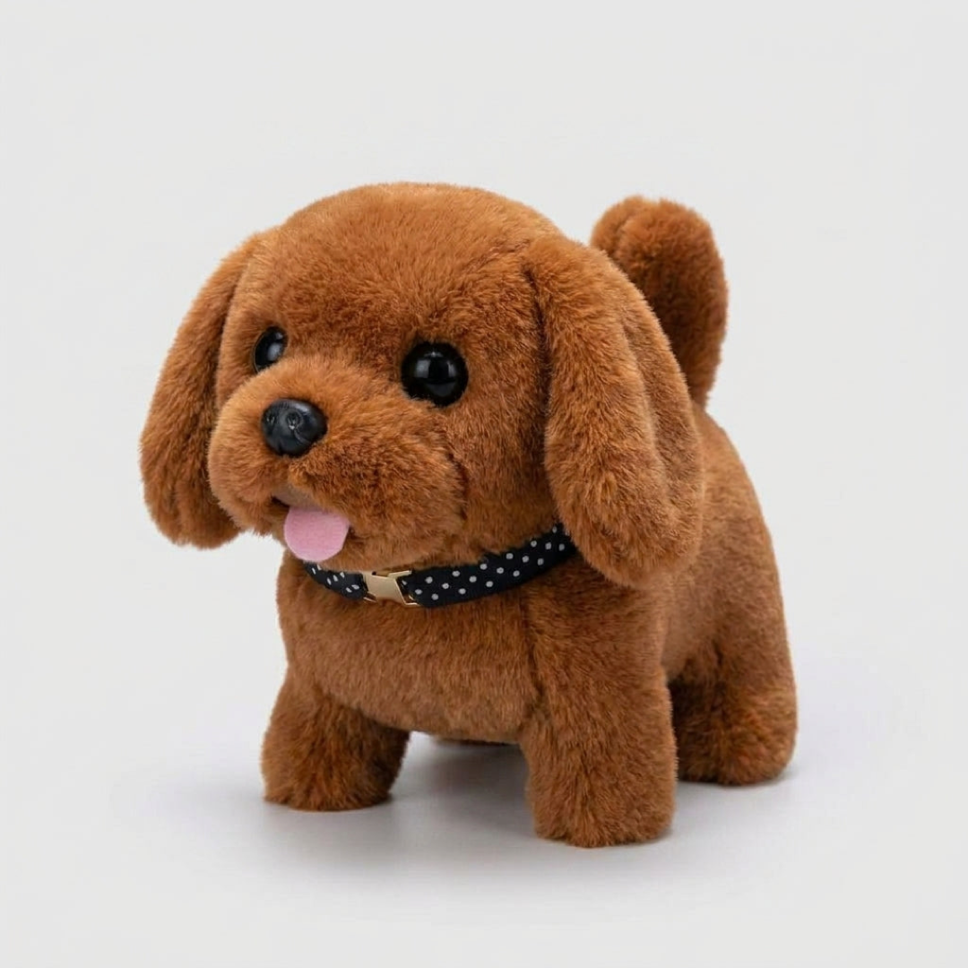 Lopende Pluche Puppy voor Schermvrije Spelletjes