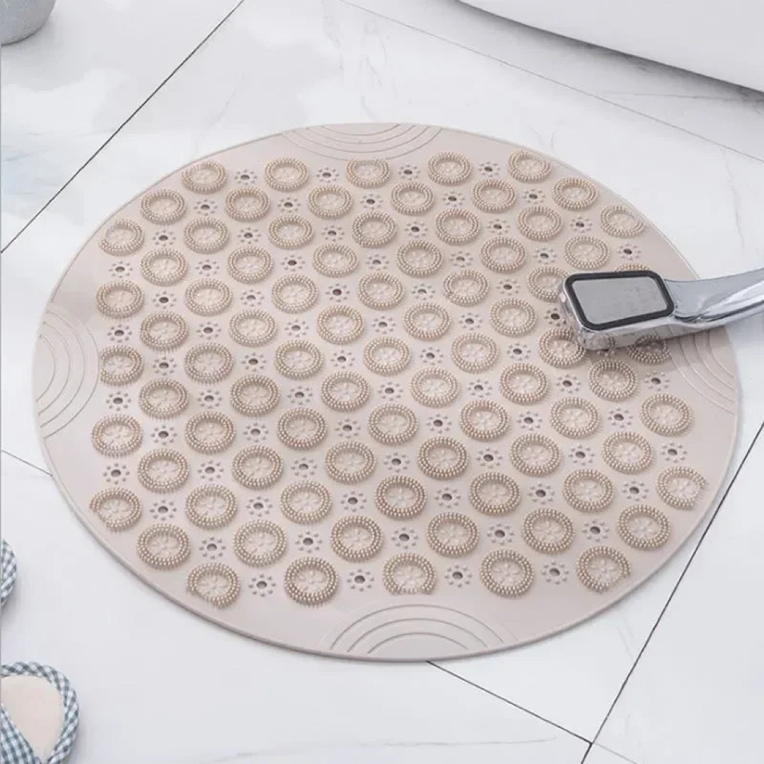 Ronde antislip badmat met zuignappen