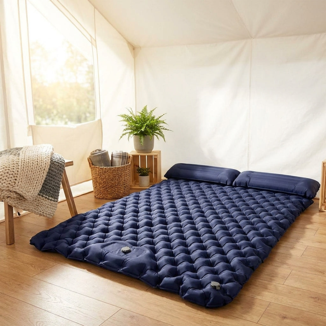 Zelfopblazend dubbel matras voor gemakkelijk rusten