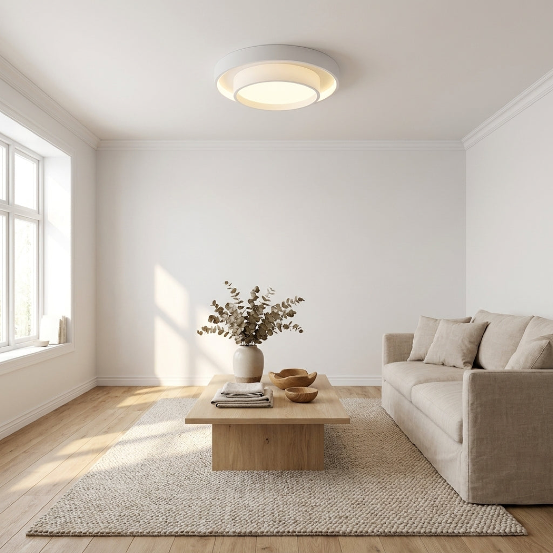 Lampada da soffitto a LED a doppio anello – atmosfera regolabile