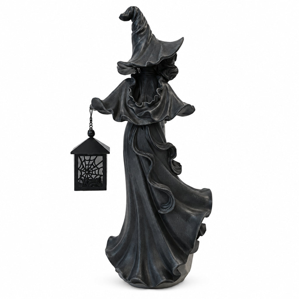 Schwarze Hexenlaterne für gemütliches Halloween-Licht