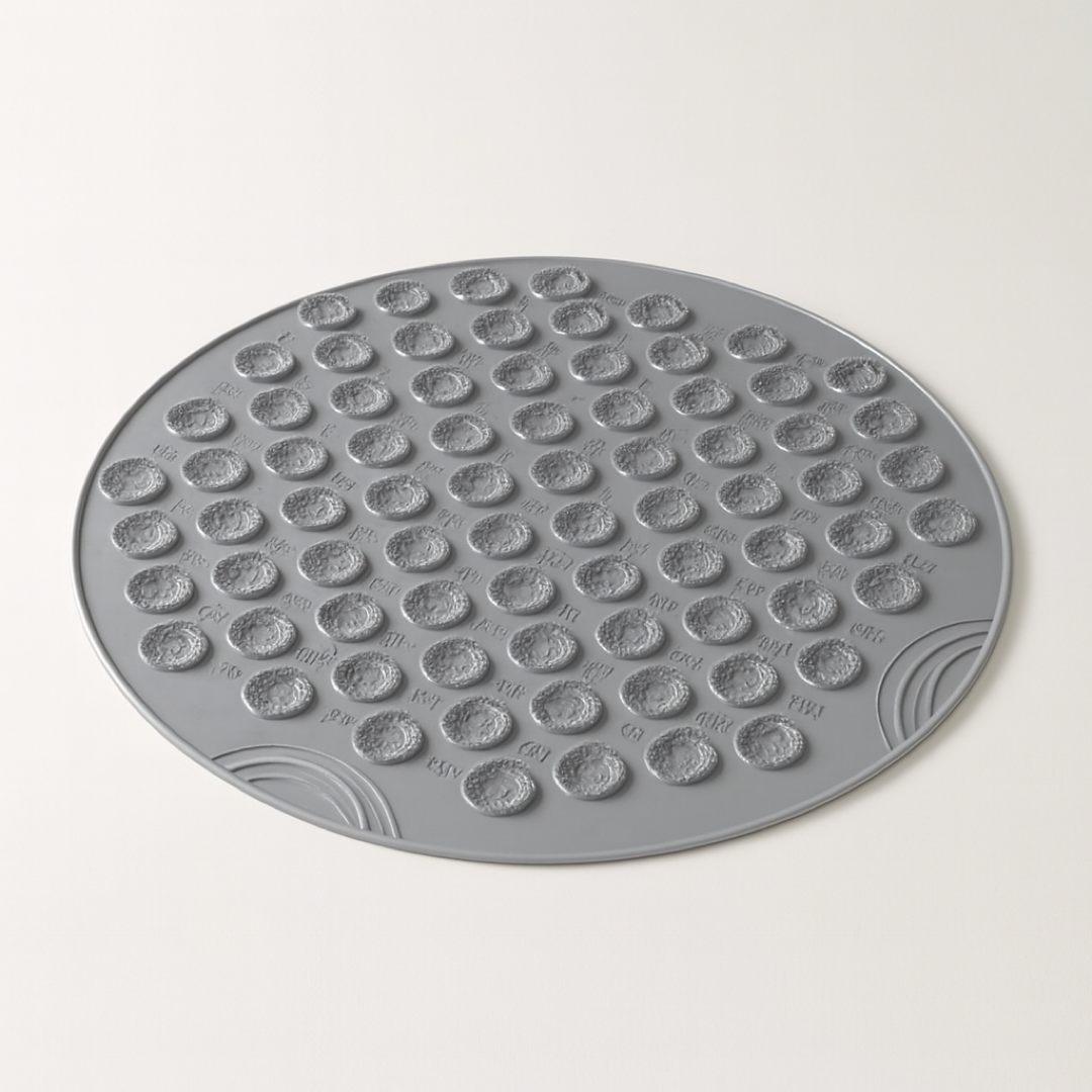 Ronde antislip badmat met zuignappen