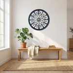 Horloge murale vintage en métal – un temps paisible