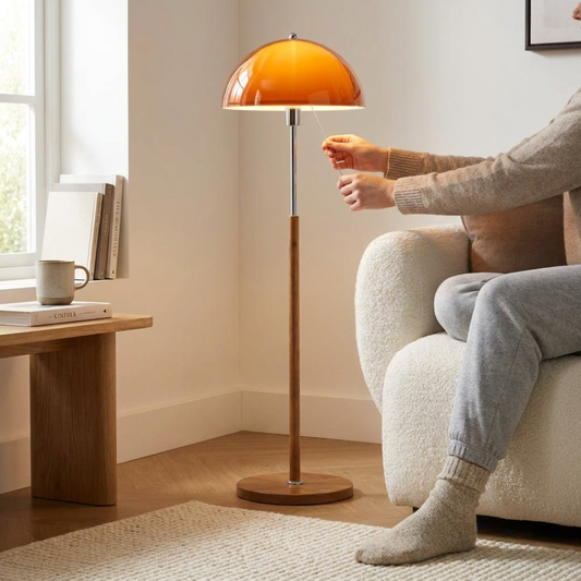 Lampadaire champignon pour une lumière d'ambiance chaleureuse