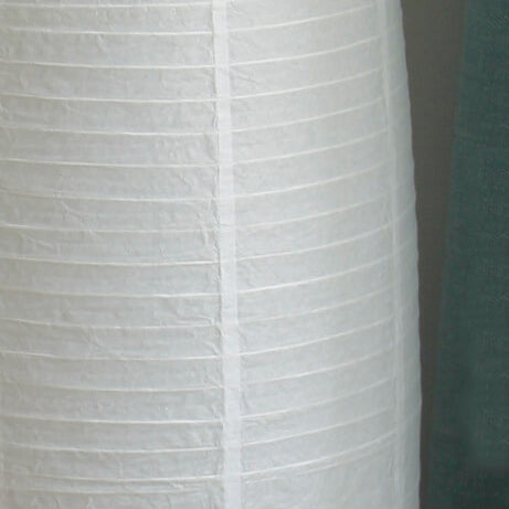 Kolomvloerlamp van rijstpapier voor een zachte gloed
