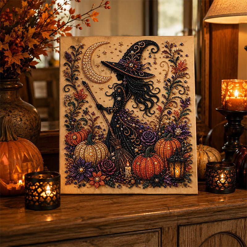 Set de artă cu mărgele, cu tematică de Halloween, pentru decorațiuni festive
