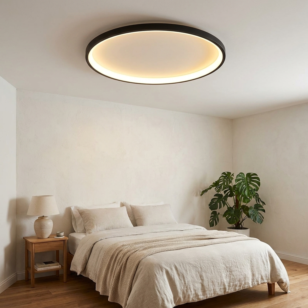 Lampada da soffitto LED nordica per un comfort visivo delicato