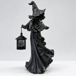 Schwarze Hexenlaterne für gemütliches Halloween-Licht