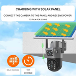 Caméra de sécurité solaire pour une surveillance extérieure intelligente