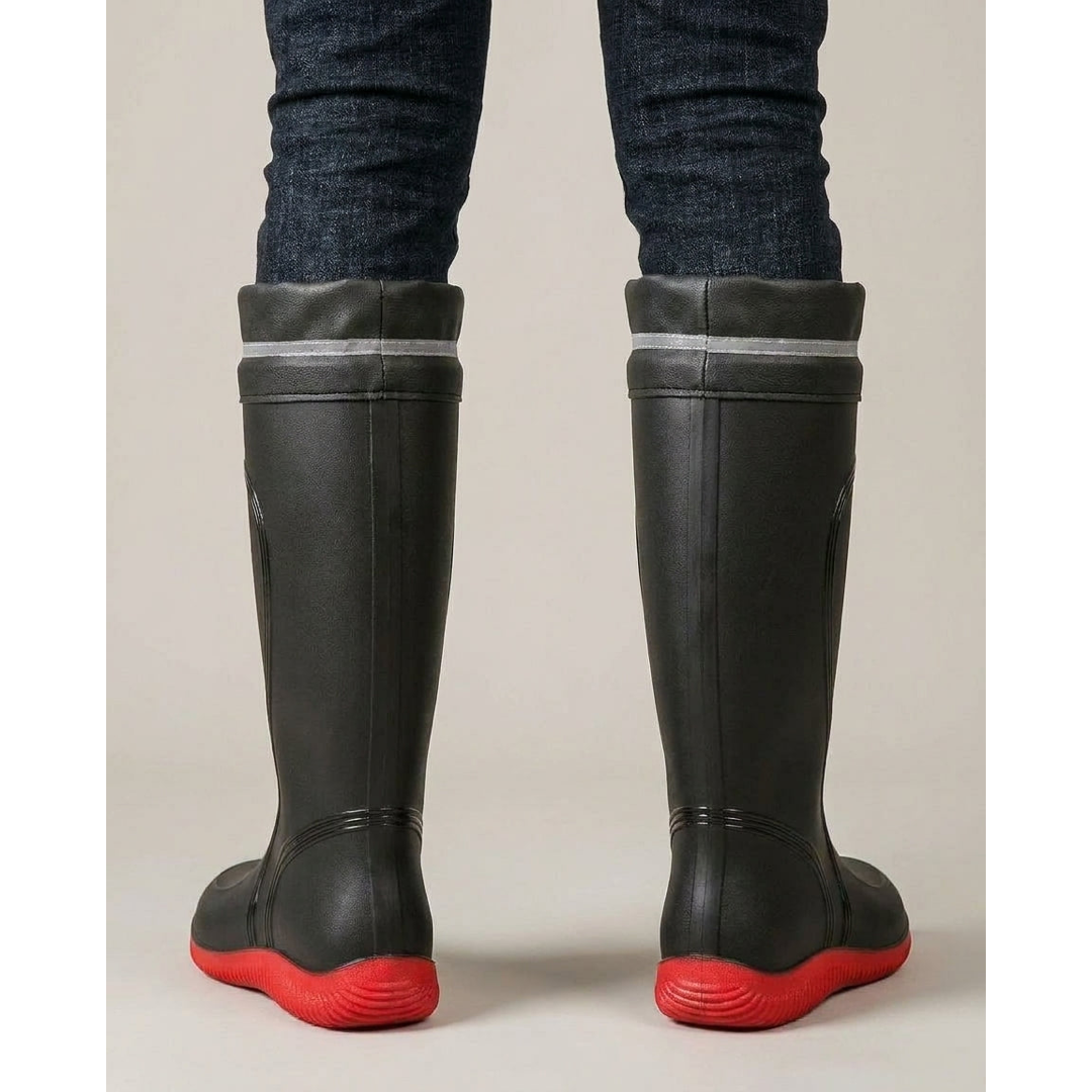 Heren regenlaarzen met trekkoord voor comfort de hele dag