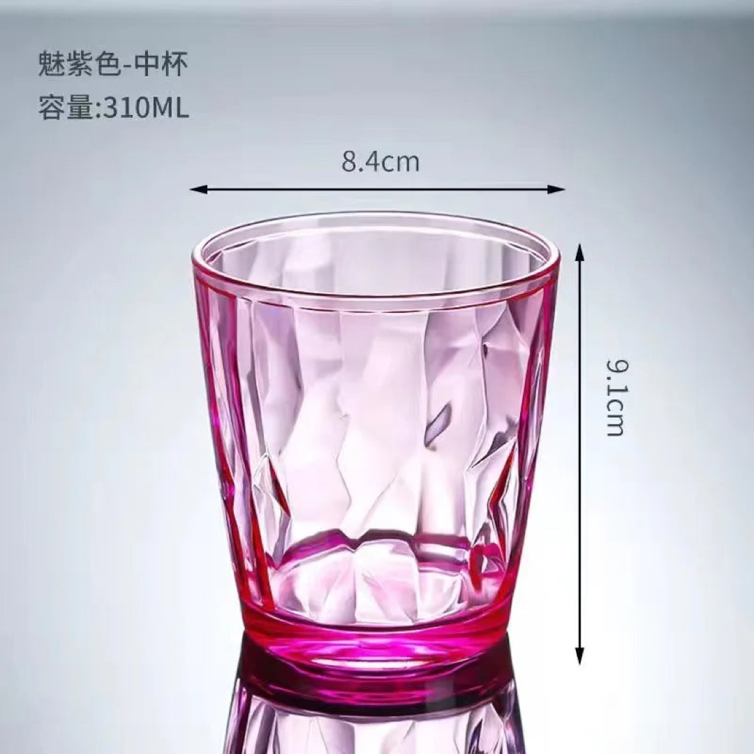 Vasos transparentes cristalinos para sorbos sin preocupaciones