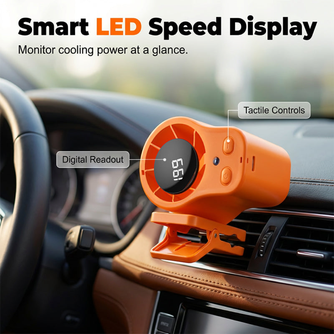 Ventilador personal LED para enfriamiento manos libres en viaje