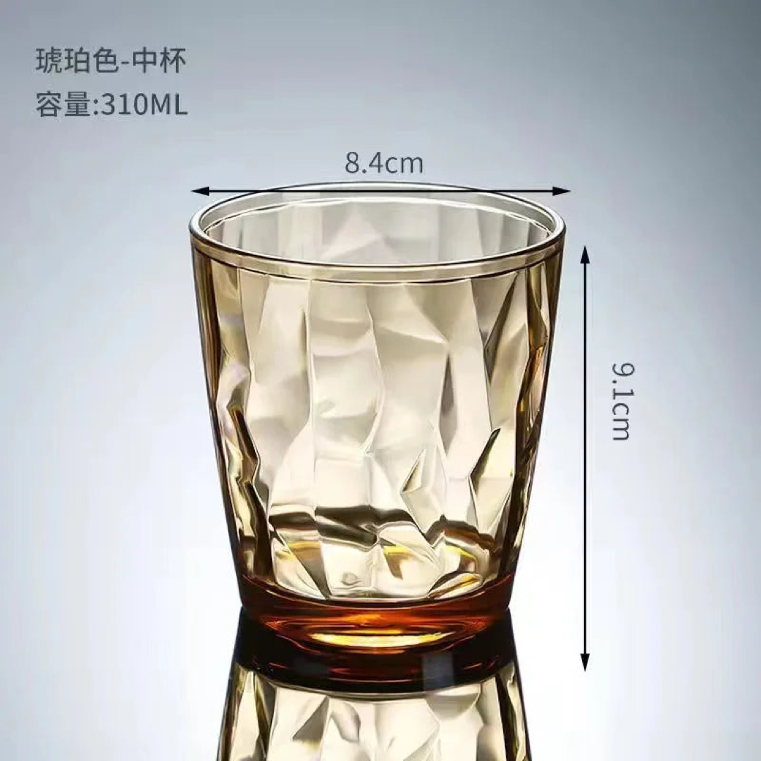 Vasos transparentes cristalinos para sorbos sin preocupaciones