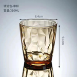 Vasos transparentes cristalinos para sorbos sin preocupaciones