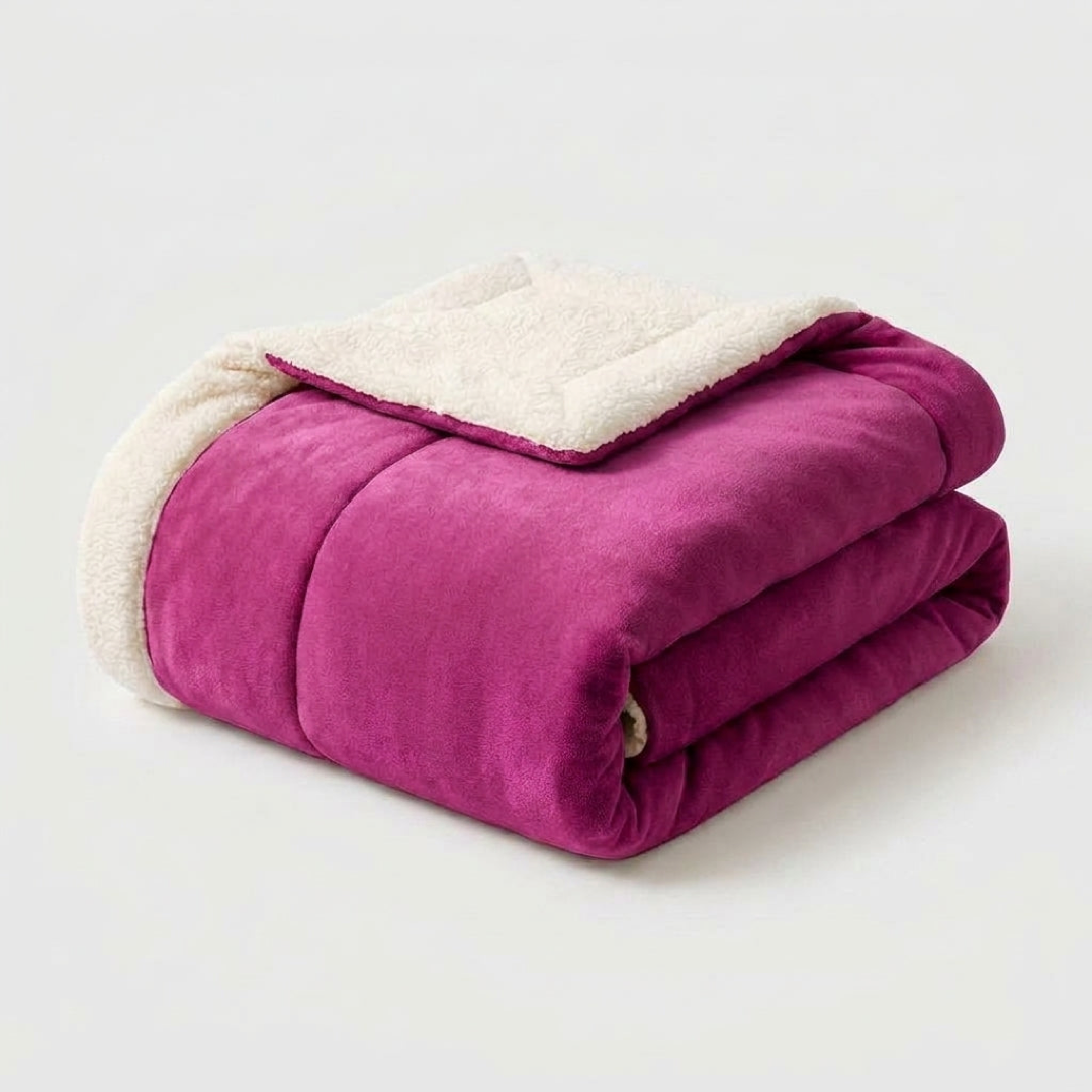 Pluche fleece deken voor blijvende warmte