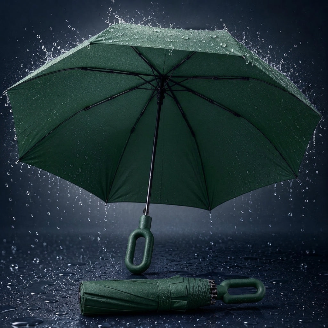 Automatischer windfester Regenschirm für alle Wetterlagen